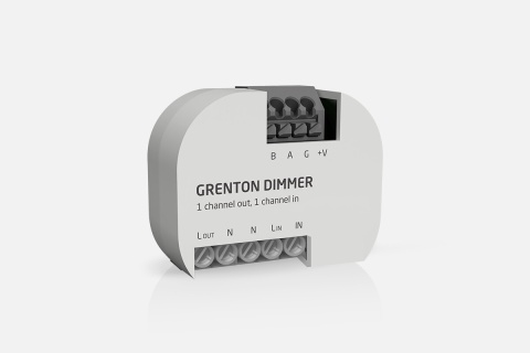 GRENTON DIMMER FM, FLUSH, TF-Bus moduł dopuszkowy, uniwersalny tranzystorowy moduł ściemniacza I DIM-231-T-01