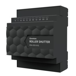 GRENTON ROLLER SHUTTER x3, moduł sterownika do 3 szt. rolet, żaluzji, zasłon, kurtyn, markiz, DIN, TF-Bus | RSH-203-D-01