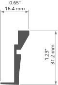 KLUŚ Profil led MOD-KR-KOL 1m 2m 3m anoda e6-k1 | C2053ANODA (A02053A)