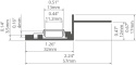 KLUŚ Profil led NISA-KRA 1m 2m 3m surowy | 18026NA (A18026N)