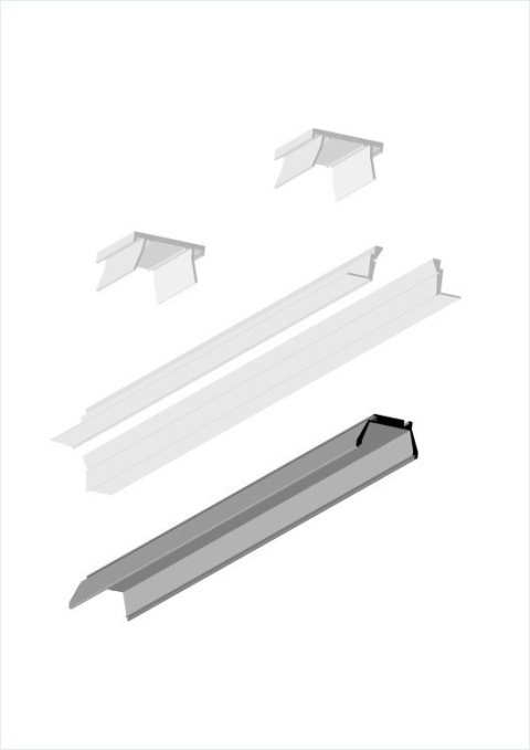 KLUŚ Profil led OMODO-50 2m | 18053ANODA_2 (A18053A_2) KLUŚ Profil led OMODO-50 2m | 18053ANODA_2 (A18053A_2)