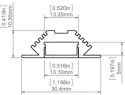 KLUŚ Profil led PAC-ALU 1m 2m 3m anoda e6-k1 | B4370ANODA (A04370A)